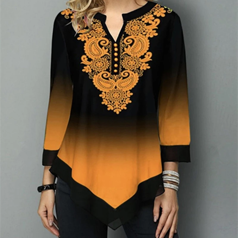 Shirt Women Spring Summer Blouse 3/4 Sleeve Casual Printing Female Fashion Shirt Tees Tops Plus Size 2XL StreetShirt
Shirt Women Spring Summer Blouse 3/4 Sleeve Casual Printing Female Fashion Shirt Tees Tops Plus Size 2XL StreetShirt