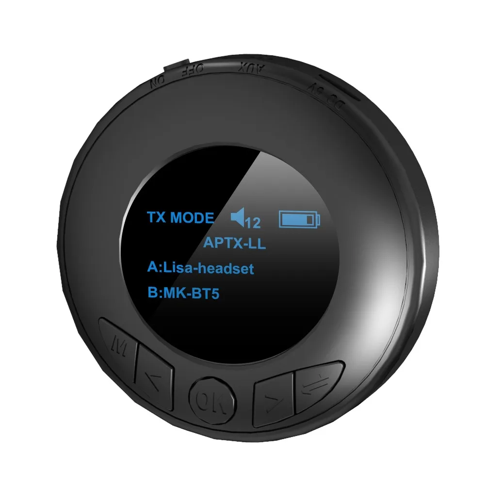 Беспроводной приемник-передатчик Bluetooth 5,0 с OLED-экраном, разъем 3,5 мм, Aux CSR BT APTX LL, аудиоадаптер для КПК, телефона, компьютера
Беспроводной приемник-передатчик Bluetooth 5,0 с OLED-экраном, разъем 3,5 мм, Aux CSR BT APTX LL, аудиоадаптер для КПК, телефона, компьютера