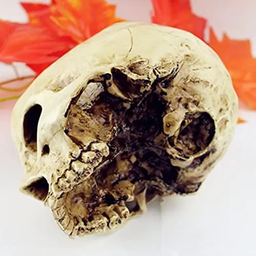 Хэллоуин Череп ужасный цветочный горшок смола искусственный череп голова