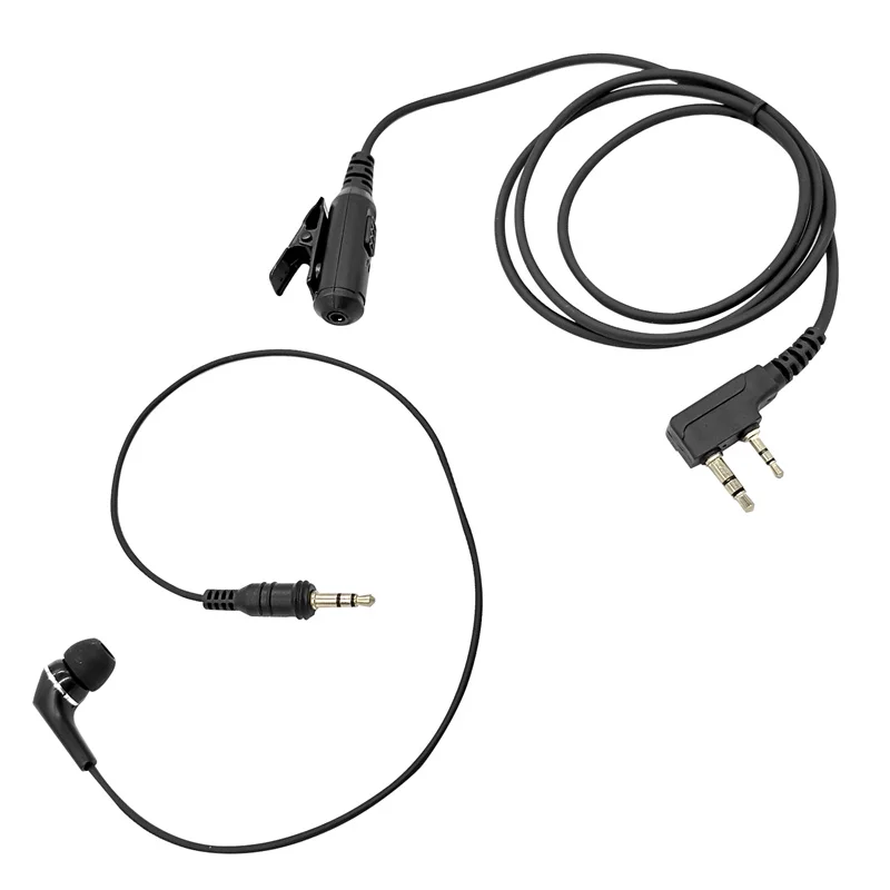 2-Pin Walkie Talkie Earpiece in-Ear Headset with PTT Mic Compatible with Kenwood Bao Feng Two-Way Radios,Quick Disconnect Cable
2-Pin Walkie Talkie Earpiece in-Ear Headset with PTT Mic Compatible with Kenwood Bao Feng Two-Way Radios,Quick Disconnect Cable