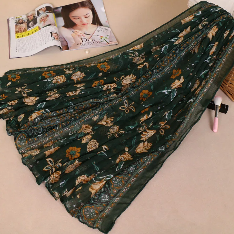 

Voile Scarf For Lady Restoring Ancient Ways The New 2020 Flowers Flower Series Scarf Factory Bs510 Sell Like Hot Cakes