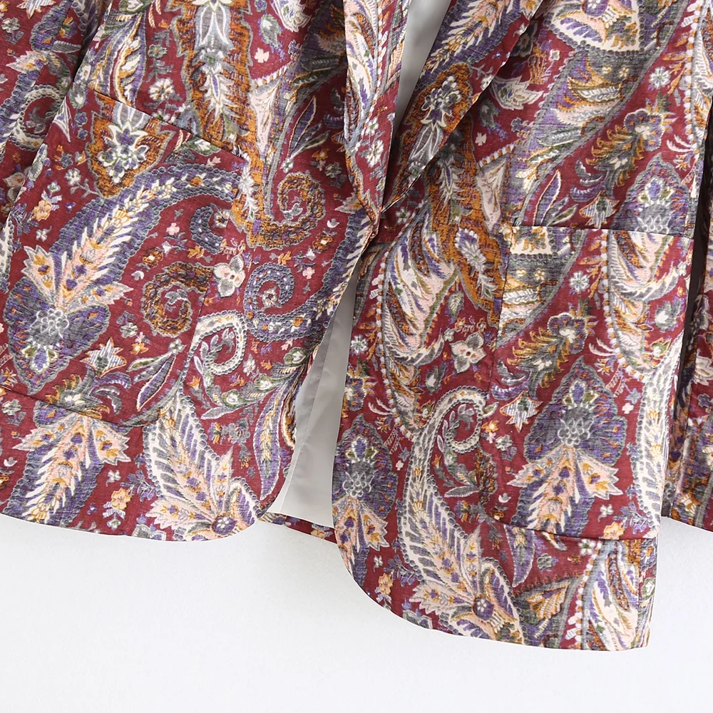 2020 autumn women's new style lapel long-sleeved casual suit with shoulder pads, front product pocket printed casual suit
2020 autumn women's new style lapel long-sleeved casual suit with shoulder pads, front product pocket printed casual suit