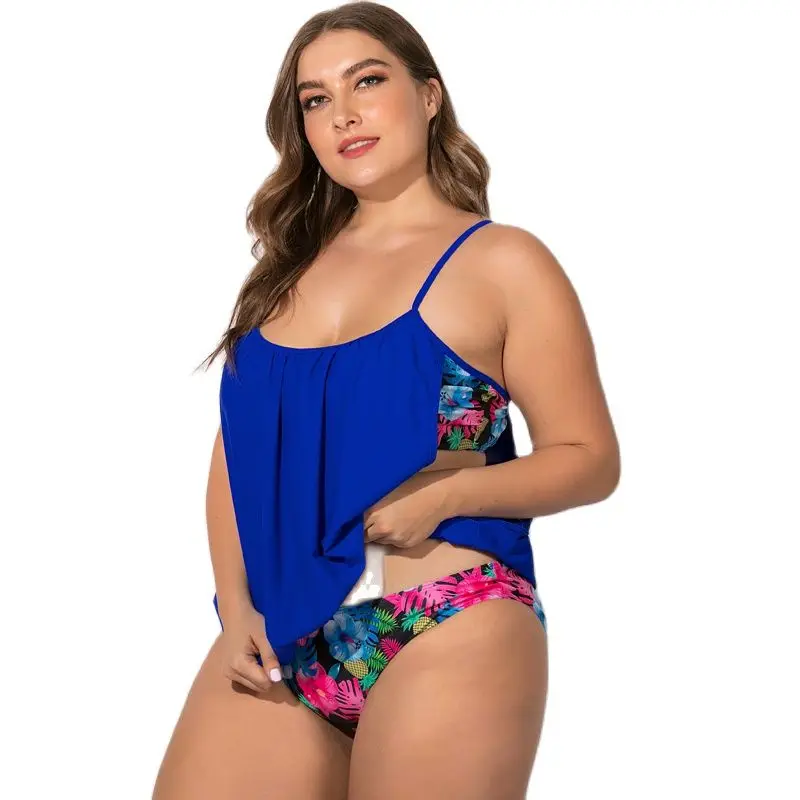 2021 Tankini Set Women Plus Size 5XL Print Two Pieces Bikini Swimsuit Female Tank Top Swimming Bathing Suits Bikini Bathers
2021 Tankini Set Women Plus Size 5XL Print Two Pieces Bikini Swimsuit Female Tank Top Swimming Bathing Suits Bikini Bathers