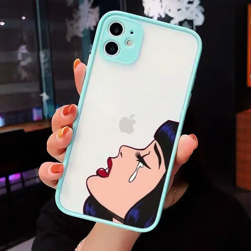 Crying Comic Girl Painting Pop Art Phone Case matte transparent For iphone 7 8 11 12 plus mini x xs xr pro max cover
Crying Comic Girl Painting Pop Art Phone Case matte transparent For iphone 7 8 11 12 plus mini x xs xr pro max cover