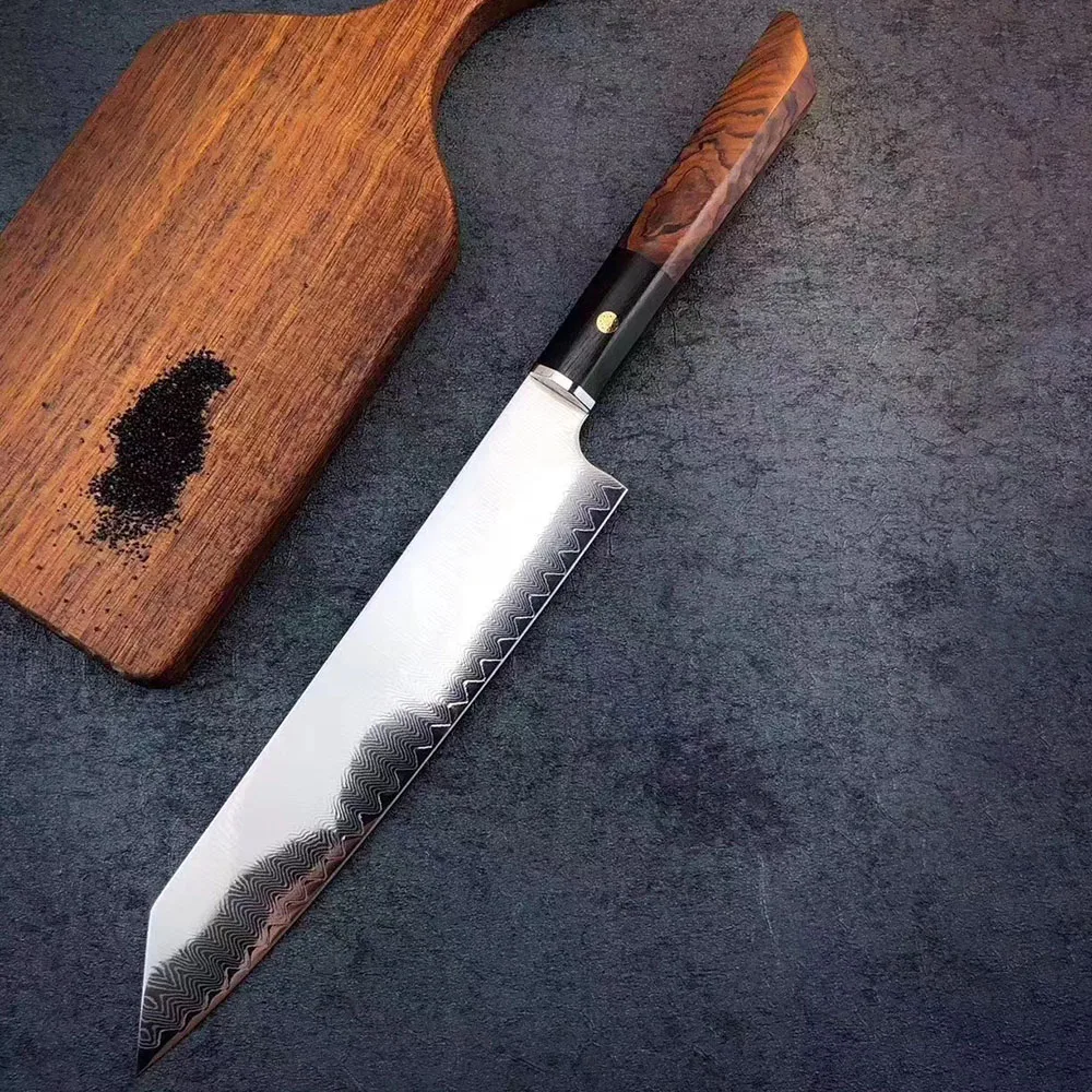 Newest 8 Inch Kiritsuke Cleaver Kitchen Knife 67 Layers Damascus Steel Pro Sashimi Sushi Knife Japanese Ebony&Dalbergia Handle
Newest 8 Inch Kiritsuke Cleaver Kitchen Knife 67 Layers Damascus Steel Pro Sashimi Sushi Knife Japanese Ebony&Dalbergia Handle