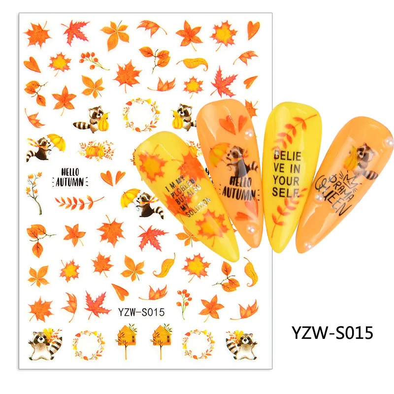 3D Nail Sticker Maple Leaf Squirrel Slider Nails Art Decoration Wraps Decals Design Adhesive Manicure Tips Stickers Pegatina
3D Nail Sticker Maple Leaf Squirrel Slider Nails Art Decoration Wraps Decals Design Adhesive Manicure Tips Stickers Pegatina