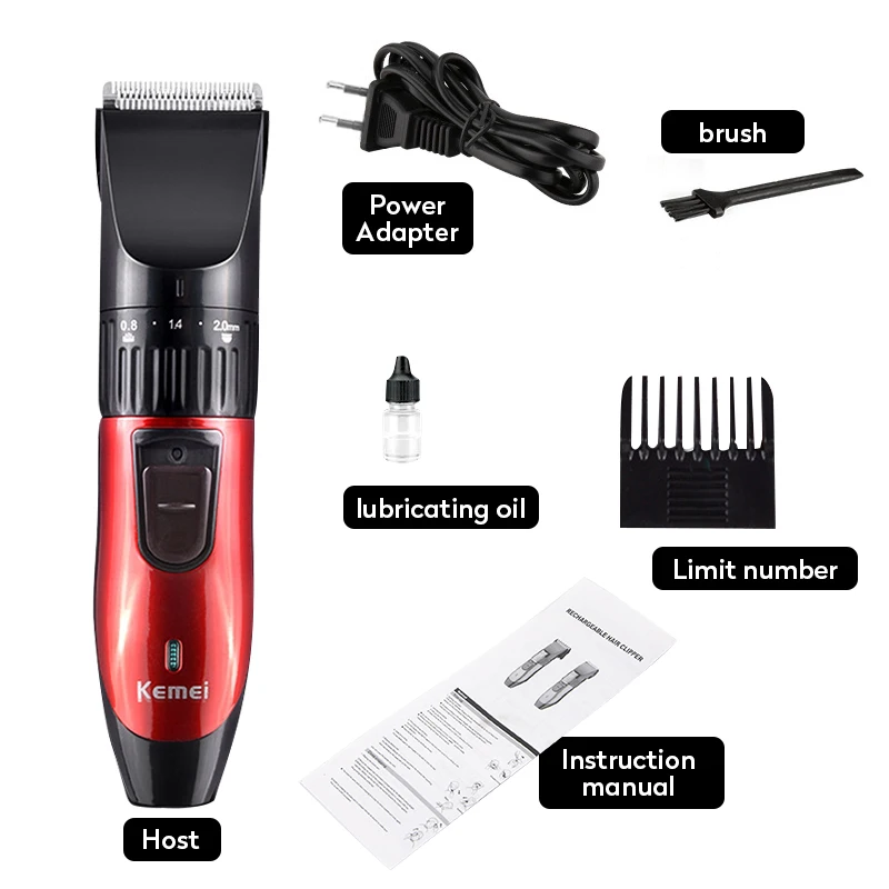 Kemei KM-730 Hair Clipper Rechargeable Hair Cutting Machine Electric Shaver for Men Beard Trimmer Professional Hair Trimmer
Kemei KM-730 Hair Clipper Rechargeable Hair Cutting Machine Electric Shaver for Men Beard Trimmer Professional Hair Trimmer