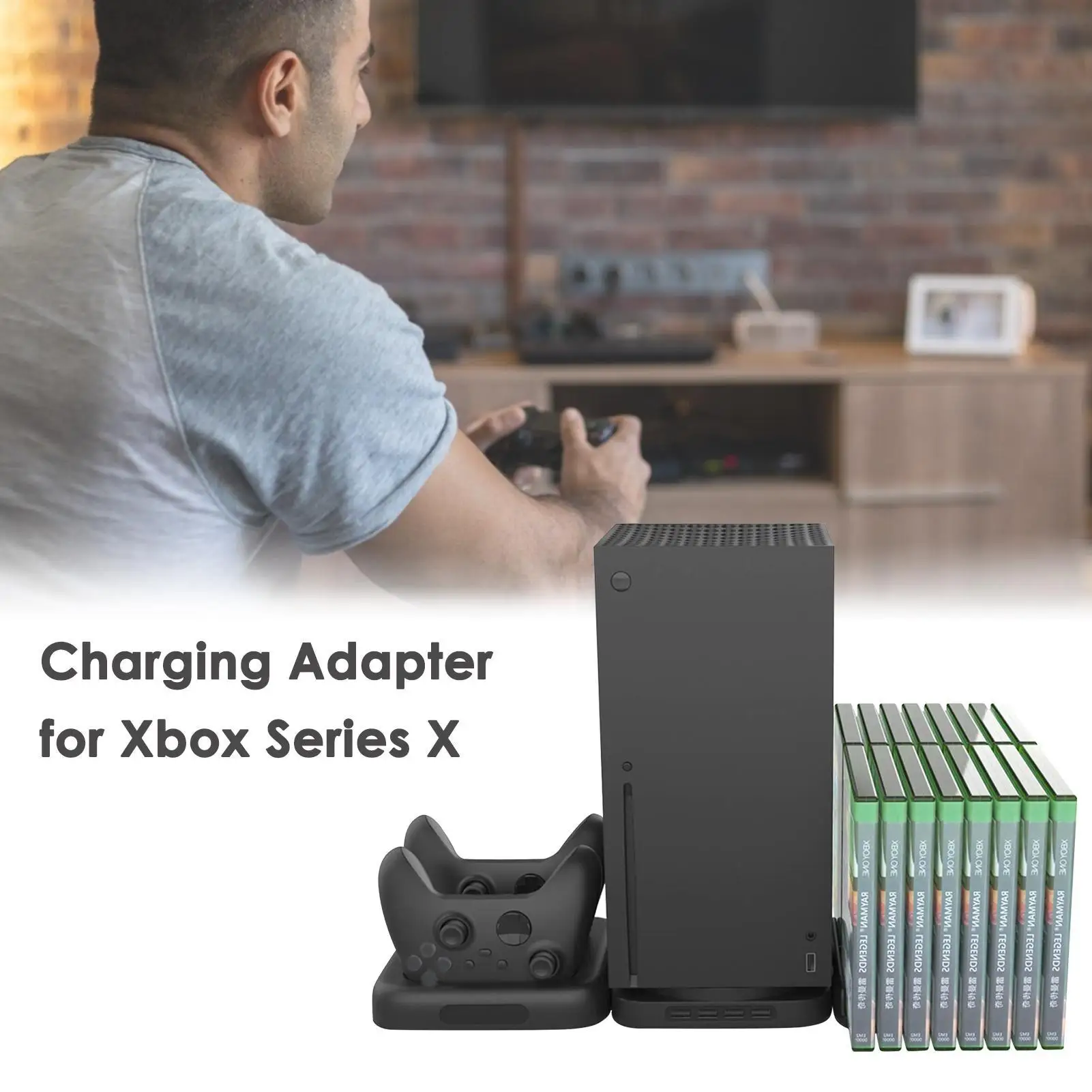 Game Console Charger Charging Adapter for Xbox Series X