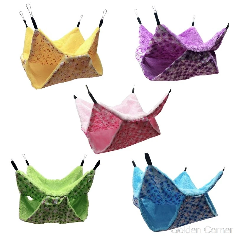 New Pet Hammock Double Layer Soft Winter Warm Chinchilla Squirrel Hanging Nest Hamster Sleeping Bed Small Pets Supplies
New Pet Hammock Double Layer Soft Winter Warm Chinchilla Squirrel Hanging Nest Hamster Sleeping Bed Small Pets Supplies
