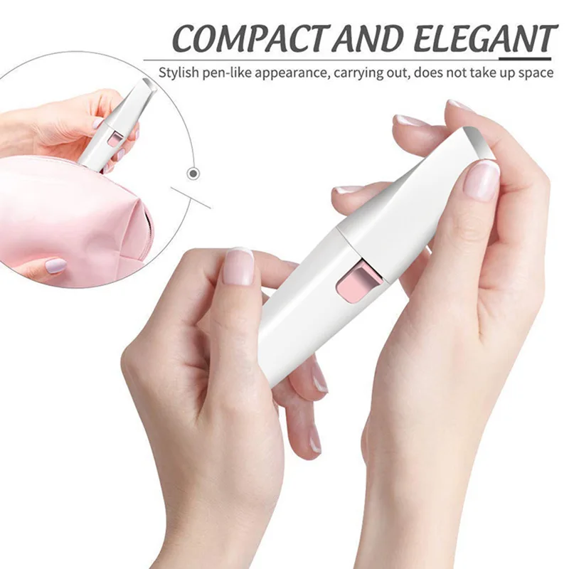 2 in 1 Electric Eyebrow Trimmer Painless Eye Brow Epilator For Women Portable Facial Hair Removal Shaver Makeup Mini Razors
2 in 1 Electric Eyebrow Trimmer Painless Eye Brow Epilator For Women Portable Facial Hair Removal Shaver Makeup Mini Razors