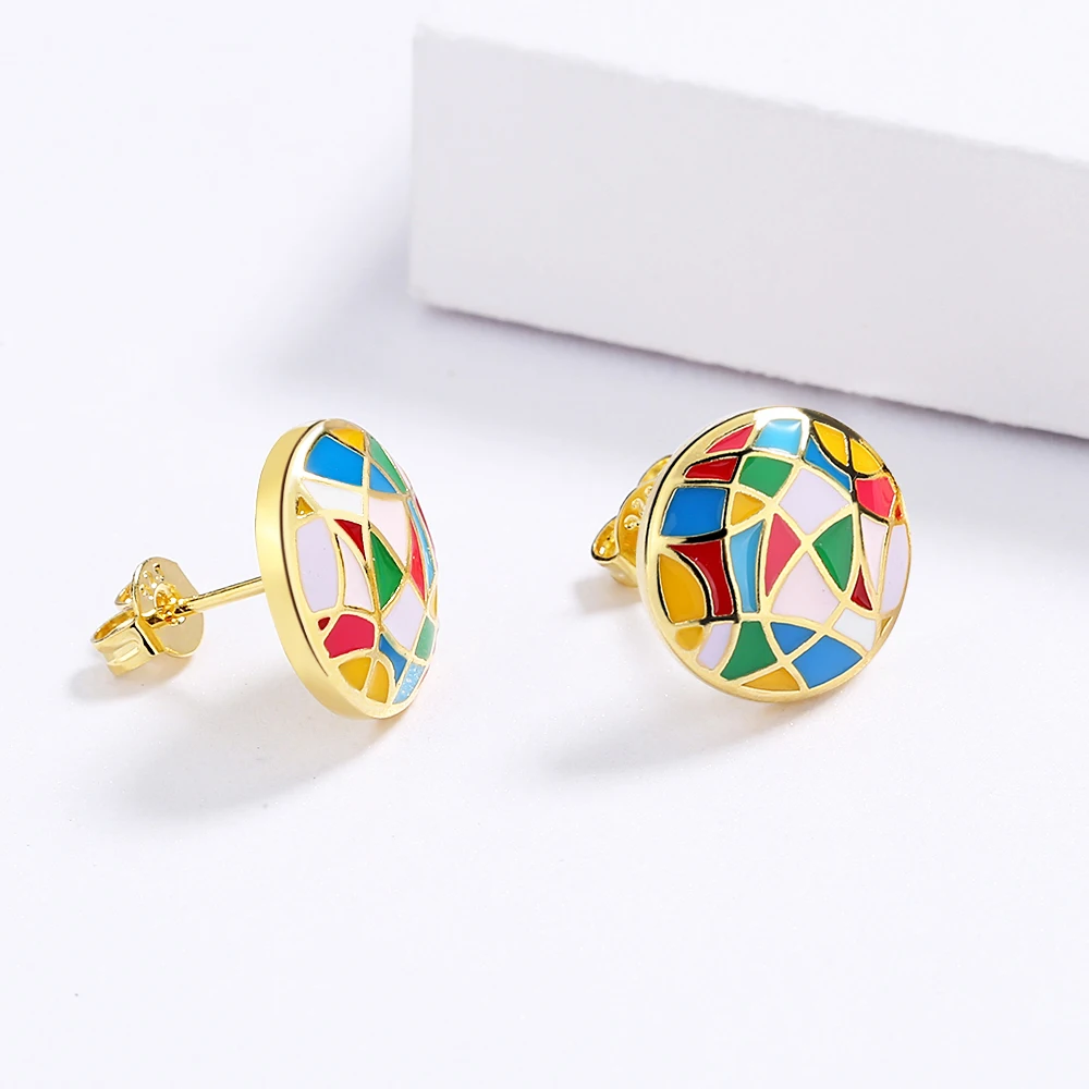 High Quality Exquisite Epoxy Irregular Pattern Hoop Handmade Enamel Earrings Jewelry Birthday Party Bridal Gift
High Quality Exquisite Epoxy Irregular Pattern Hoop Handmade Enamel Earrings Jewelry Birthday Party Bridal Gift