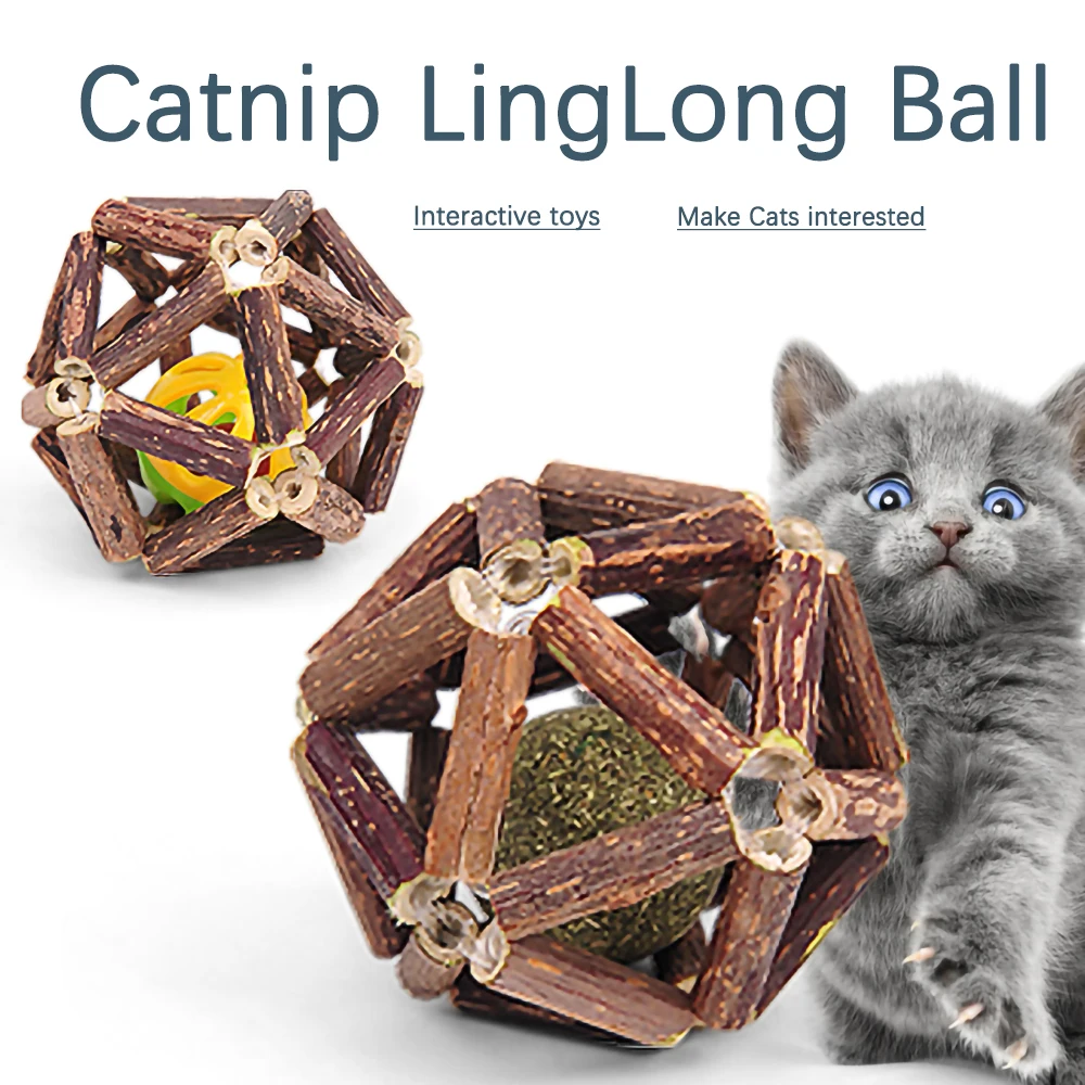 ZK20 Catnip Ball Cat Toys Interactive For Kitten Matatabi Polygonum Cleaning Cats Teeth Healthy Catnip Wooden Balls Pet supplies
ZK20 Catnip Ball Cat Toys Interactive For Kitten Matatabi Polygonum Cleaning Cats Teeth Healthy Catnip Wooden Balls Pet supplies