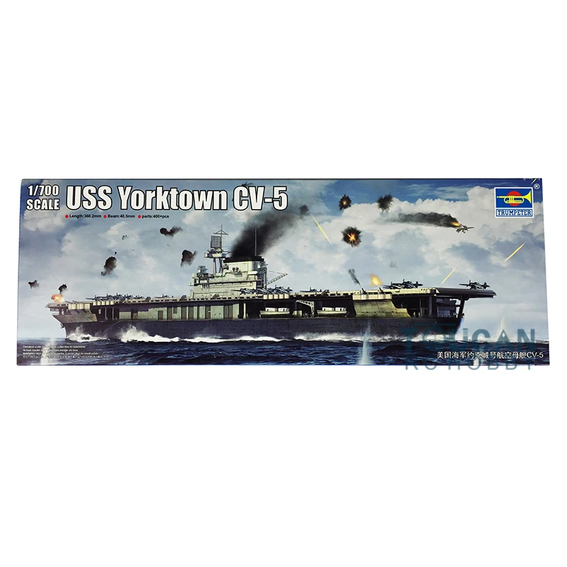 Trumpeter 06707 1/700 USN Yorktown CV-5 Aircraft Carrier Plastic Model Warship TH05533-SMT6
Trumpeter 06707 1/700 USN Yorktown CV-5 Aircraft Carrier Plastic Model Warship TH05533-SMT6