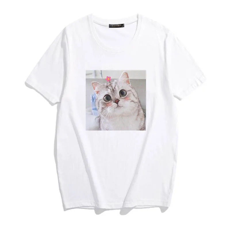 Oversize Harajuku Women T-shirt Cute Cat Love T Shirt Harajuku Short Sleeve Fashion Streetwear Female Shirt Casual Tops Tee 
Oversize Harajuku Women T-shirt Cute Cat Love T Shirt Harajuku Short Sleeve Fashion Streetwear Female Shirt Casual Tops Tee