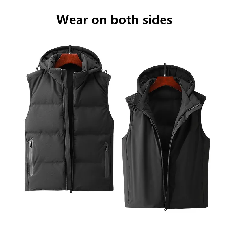 Korean Youth Handsome Men'S Autumn And Winter Warm Hooded Double-Sided Down Jacket Vest Waistcoat Boy Student
Korean Youth Handsome Men'S Autumn And Winter Warm Hooded Double-Sided Down Jacket Vest Waistcoat Boy Student