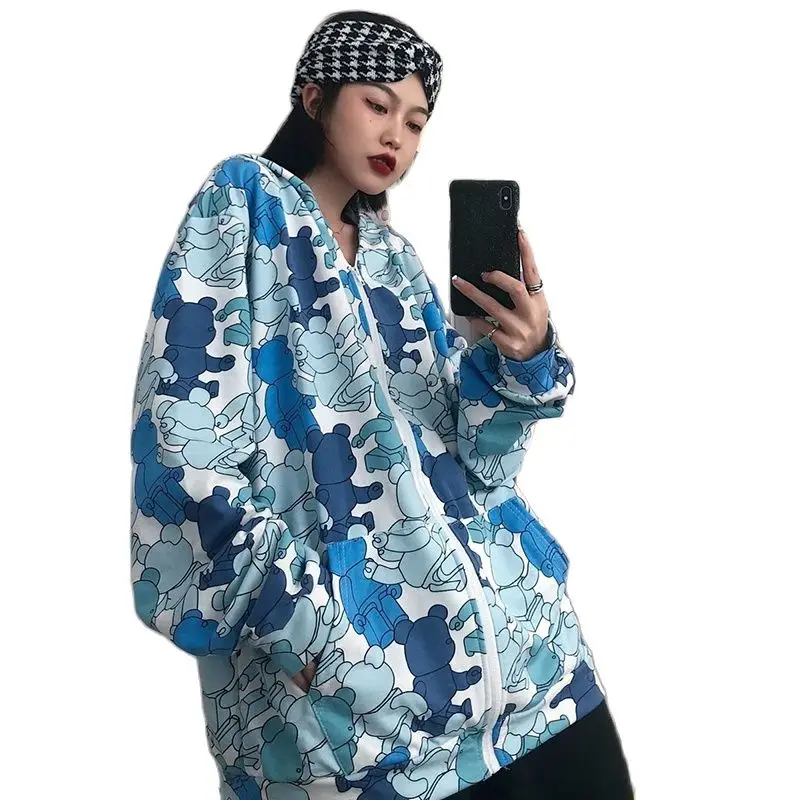 Spring Y2k Gothic Style Zip Up Hoodie Sweatshirts Women Streetwear Oversized Loose Cartoon Hoodies Sweatshirt Female Long Sleeve
Spring Y2k Gothic Style Zip Up Hoodie Sweatshirts Women Streetwear Oversized Loose Cartoon Hoodies Sweatshirt Female Long Sleeve