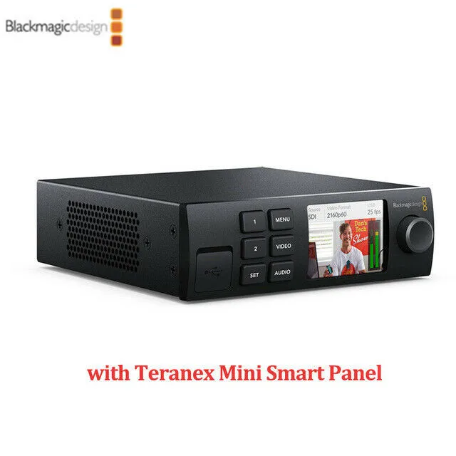 Blackmagic веб-Презентер Teranex, умная панель, ЖК-экран, SDI HD-MI, стриминговые переключатели, прямая трансляция устройства для камеры, видео
Blackmagic веб-Презентер Teranex, умная панель, ЖК-экран, SDI HD-MI, стриминговые переключатели, прямая трансляция устройства для камеры, видео