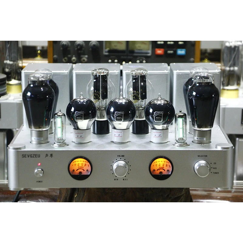 Трубчатый усилитель 300B, двухтрубный выпрямитель, односторонний чисто ручной сборки класса А. Выходная мощность: 20 Вт × 2, частота: 18 Гц-35 кГц ± 1 дБ
Трубчатый усилитель 300B, двухтрубный выпрямитель, односторонний чисто ручной сборки класса А. Выходная мощность: 20 Вт × 2, частота: 18 Гц-35 кГц ± 1 дБ