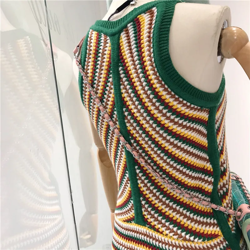 Amolapha Women Striped Straps Dress Vestidos Sleeveless Female Woman Casual Knit Dresses
Amolapha Women Striped Straps Dress Vestidos Sleeveless Female Woman Casual Knit Dresses