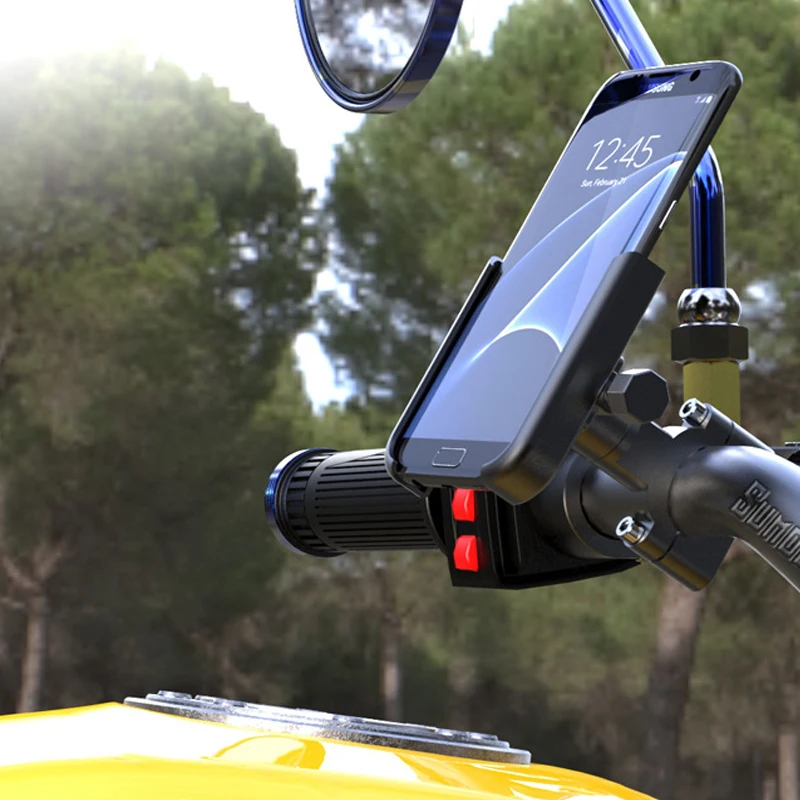 Bicycle Phone Holder Motorcycle Handlebar Mobilephone Support Aluminum Alloy 360 Rotation MTB Road Bike Mount Accessories
Bicycle Phone Holder Motorcycle Handlebar Mobilephone Support Aluminum Alloy 360 Rotation MTB Road Bike Mount Accessories