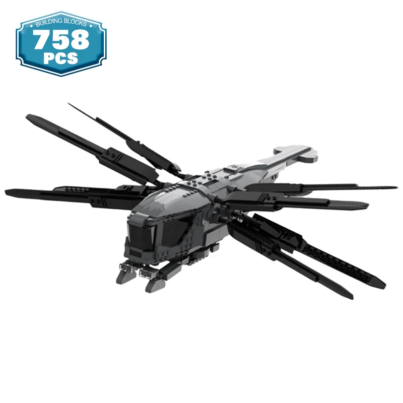 MOC Duneed Atreides Ornithopter Sci-fi Movie Building Block Toys Airplanes Helicopter Bricks Deformation Plane Toys for Boys
MOC Duneed Atreides Ornithopter Sci-fi Movie Building Block Toys Airplanes Helicopter Bricks Deformation Plane Toys for Boys
