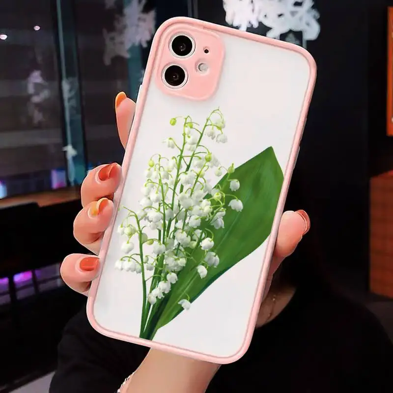 Lily of the valley Phone Case Pink matte transparent For iPhone 7 8 x xs xr 11 12 pro plus max mini Clear Funda
Lily of the valley Phone Case Pink matte transparent For iPhone 7 8 x xs xr 11 12 pro plus max mini Clear Funda
