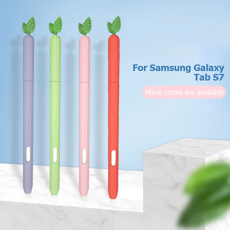 Силиконовый чехол-стилус для Samsung Galaxy Tab S7 противоударный нескользящий защитный