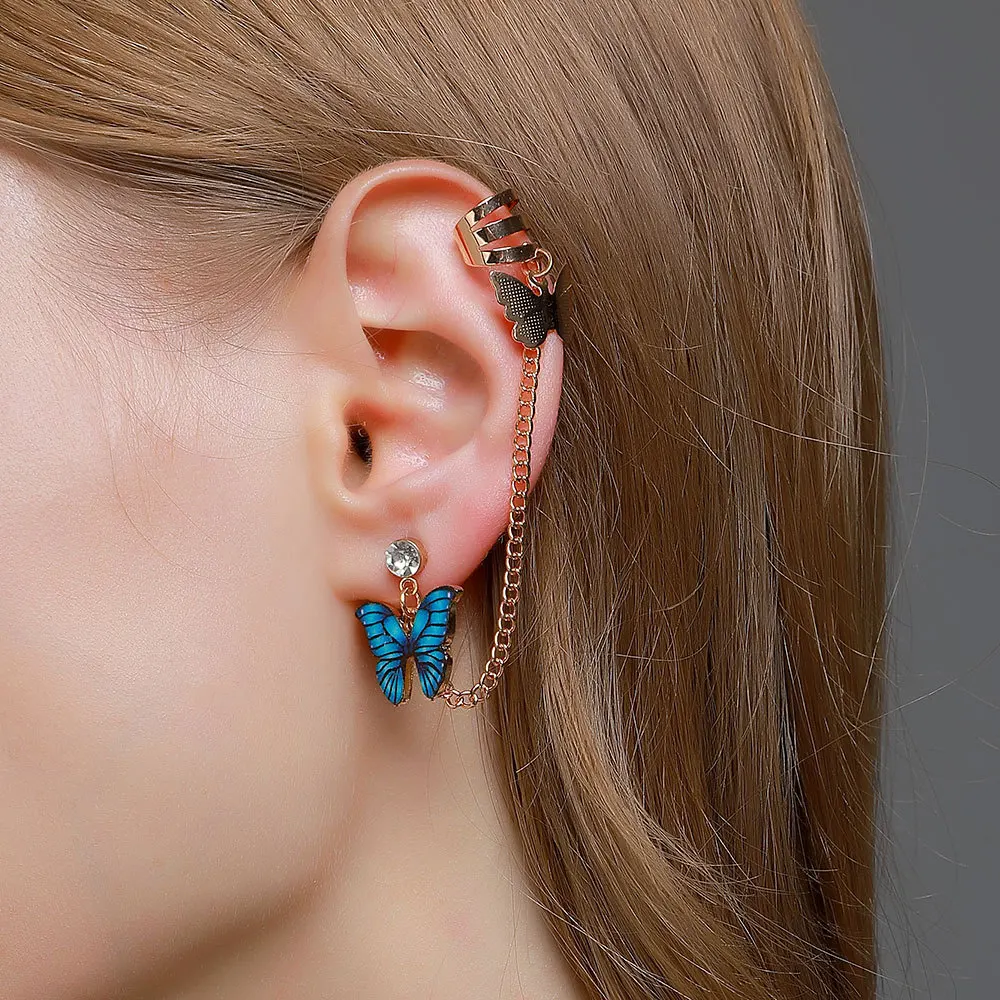 2021 Fashion Butterfly Clip Earrings Ear Hook Stainless Steel Ear Clips Double Pierced Earring Earrings Women Girls Jewelry Gift
2021 Fashion Butterfly Clip Earrings Ear Hook Stainless Steel Ear Clips Double Pierced Earring Earrings Women Girls Jewelry Gift