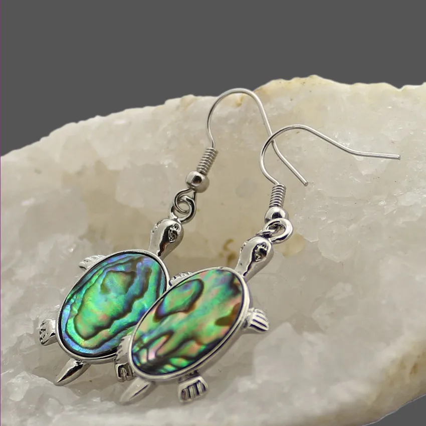 Ethnic Style Silver Plated Tortoise Shape Abalone Shell Dangle Earrings for Women Animal Jewelry
Ethnic Style Silver Plated Tortoise Shape Abalone Shell Dangle Earrings for Women Animal Jewelry