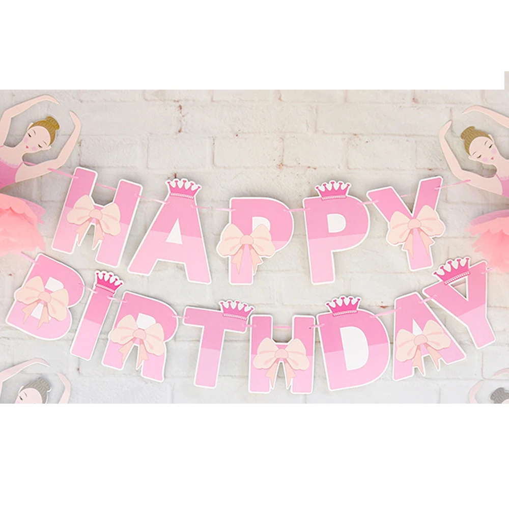 1Set Happy Birthday Bunting Garland With Bowknot and Crown Decor Ballerina Ballet Girl Bunting Banner Girls Birthday Party Decor
1Set Happy Birthday Bunting Garland With Bowknot and Crown Decor Ballerina Ballet Girl Bunting Banner Girls Birthday Party Decor