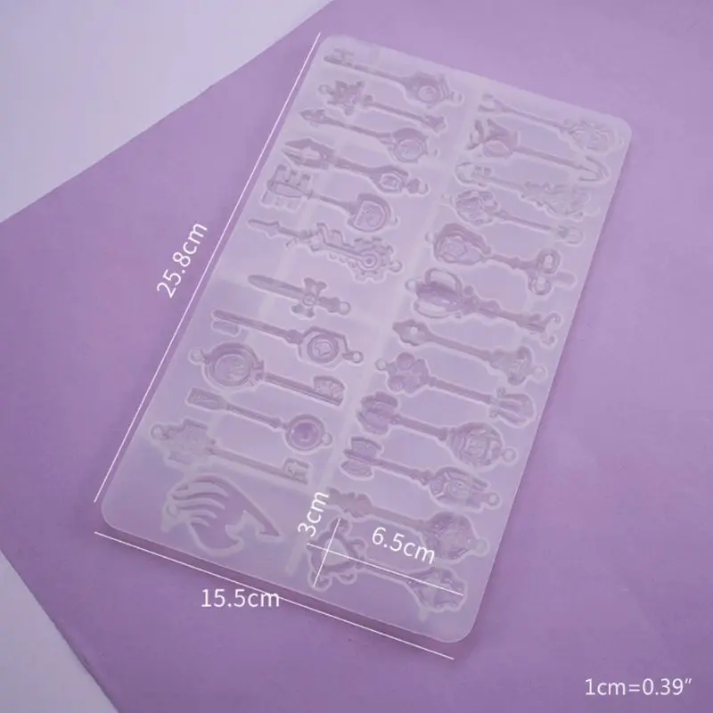 Crystal Epoxy Resin Mold Tray Key Pendant Casting Silicone Mould DIY Crafts Jewelry Making Tool
Crystal Epoxy Resin Mold Tray Key Pendant Casting Silicone Mould DIY Crafts Jewelry Making Tool
