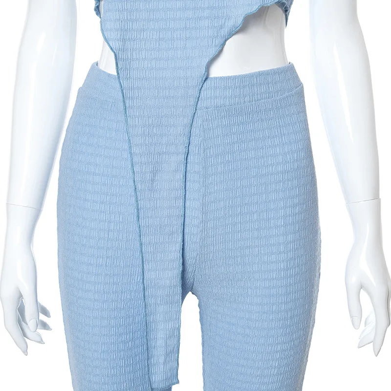 2 piece set women sexy halter vest crop top and push up leggings irregular backless pleated outfits tracksuit cami matching sets
2 piece set women sexy halter vest crop top and push up leggings irregular backless pleated outfits tracksuit cami matching sets