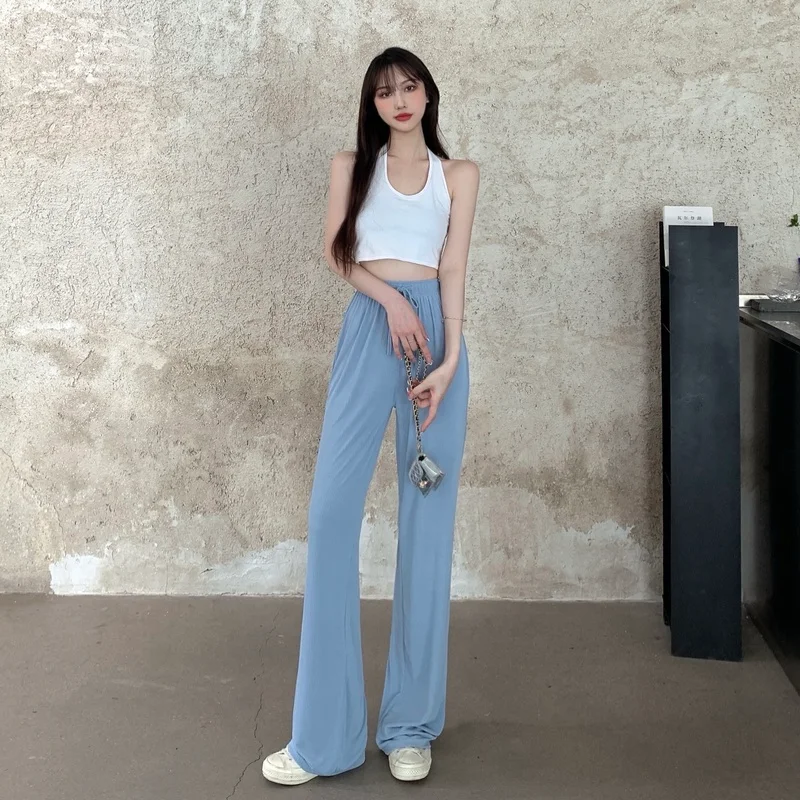 Pant for Women Full Length LOOSE HIGH Wide Leg Pants Summer New Arrival Casual Style Aesthetic Clothes Korean Fashion Clothing
Pant for Women Full Length LOOSE HIGH Wide Leg Pants Summer New Arrival Casual Style Aesthetic Clothes Korean Fashion Clothing