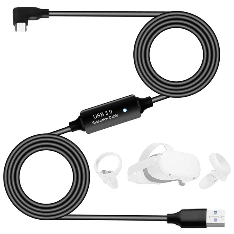 5mvr Accessory Data Cable for Oculus Quest 2 Charging Cable Interface VR USB 3.0 Type C High-speed Data Transmission and Fast Ch
5mvr Accessory Data Cable for Oculus Quest 2 Charging Cable Interface VR USB 3.0 Type C High-speed Data Transmission and Fast Ch