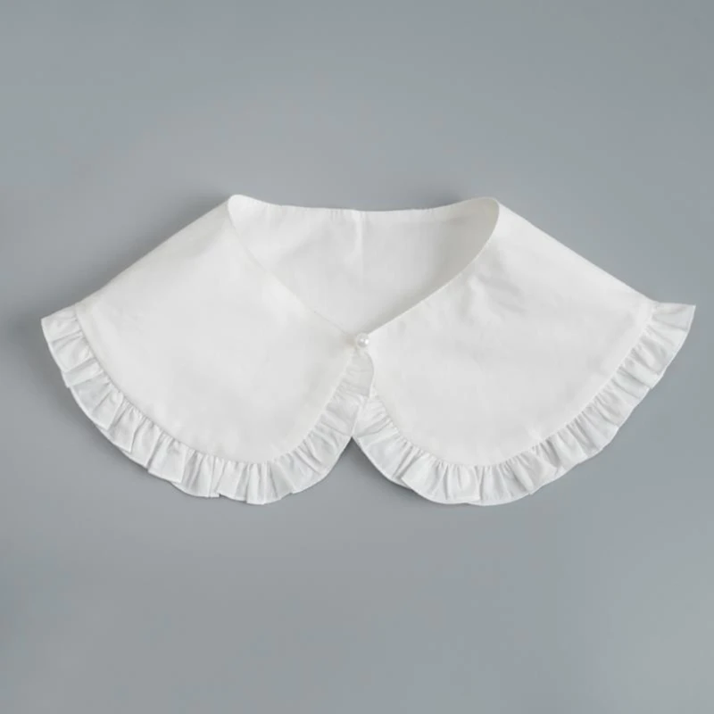 Women Girls Fake Collar Shawl Simple Solid Color Half Shirt Ruffles Trim Poncho XX9D
Women Girls Fake Collar Shawl Simple Solid Color Half Shirt Ruffles Trim Poncho XX9D