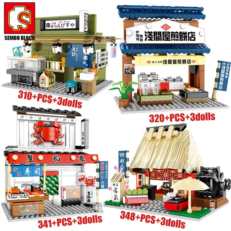 SEMBO City Architecture Food Shop Retail Store Bricks Street View Restaurant House Set Model Building Blocks Toys For Children
SEMBO City Architecture Food Shop Retail Store Bricks Street View Restaurant House Set Model Building Blocks Toys For Children