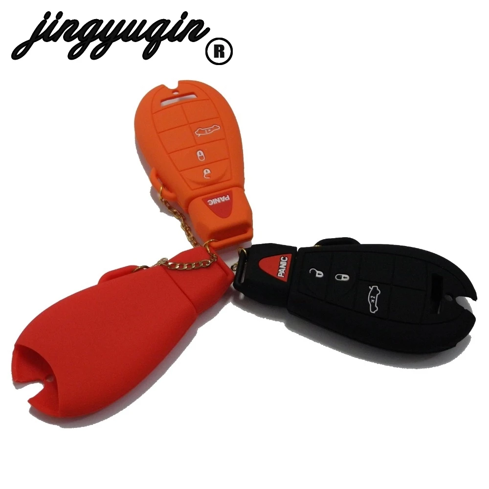 Jingyuqin 4 кнопки силиконовый чехол для дистанционного ключа для Dodge Chrysler Magnum Challenger зарядное устройство Чехлы для ключей Автомобильный Стайлин... 
Jingyuqin 4 кнопки силиконовый чехол для дистанционного ключа для Dodge Chrysler Magnum Challenger зарядное устройство Чехлы для ключей Автомобильный Стайлин...