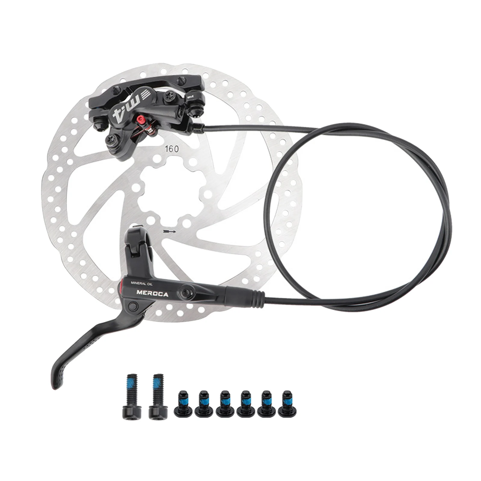 MTB Hydraulic Disc Brake Set Mountain Bike Front & Rear Bicycle Oil Disc Brake Calipers Levers F160/R140 F180/R160 Rotors Mount 
MTB Hydraulic Disc Brake Set Mountain Bike Front & Rear Bicycle Oil Disc Brake Calipers Levers F160/R140 F180/R160 Rotors Mount