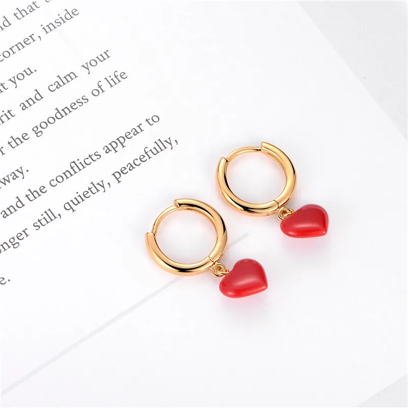 MC Real 925 Sterling Silver Earrings Woman Red Heart Hoop Earring For Wedding Party Couple Jewelry Pendientes Beautiful Earrings
MC Real 925 Sterling Silver Earrings Woman Red Heart Hoop Earring For Wedding Party Couple Jewelry Pendientes Beautiful Earrings