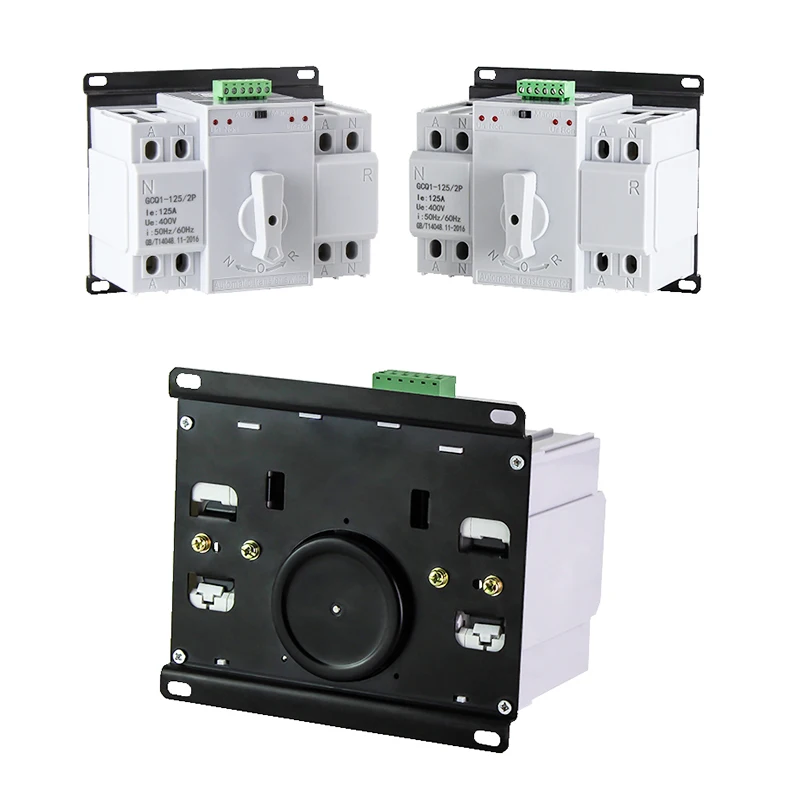 

ats 2P Dual power automatic transfer switch Circuit Breaker MCB 2P/220V AC 16A 20A 25A 32A 40A 50A 60A 63A 80A 100A 125A