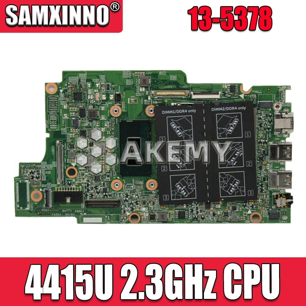 For DELL Inspiron 13 5378 Laptop Motherboard with Pentium 4415U 2.3GHz CPU N7K0H 0N7K0H CN-0N7K0H Full Tested
For DELL Inspiron 13 5378 Laptop Motherboard with Pentium 4415U 2.3GHz CPU N7K0H 0N7K0H CN-0N7K0H Full Tested