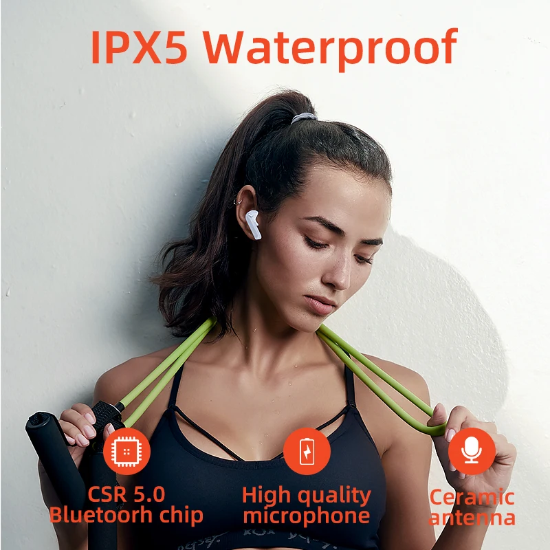 QCY T3 HIFI TWS Fingerprint Touch Wireless Headphones Bluetooth 5.0 3D Stereo Dual-Mic Noise Cancelling Earphones Sports Headset
QCY T3 HIFI TWS Fingerprint Touch Wireless Headphones Bluetooth 5.0 3D Stereo Dual-Mic Noise Cancelling Earphones Sports Headset