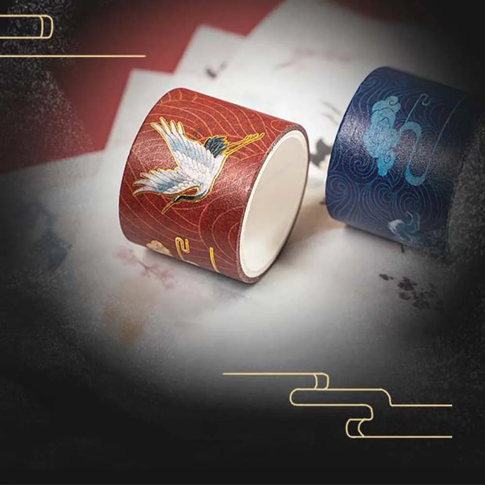 Chinese Style Masking Tapes Gift Box Set Painted Book Antiquity Design Crane Theme Notebook Creative Gift
Chinese Style Masking Tapes Gift Box Set Painted Book Antiquity Design Crane Theme Notebook Creative Gift