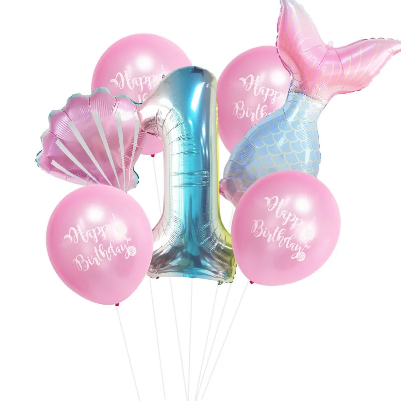 32inch Little Mermaid Party Balloons Number Foil Balloon Kids Birthday Party Decoration Supplies Baby Shower 0-9 Number Balloons
32inch Little Mermaid Party Balloons Number Foil Balloon Kids Birthday Party Decoration Supplies Baby Shower 0-9 Number Balloons