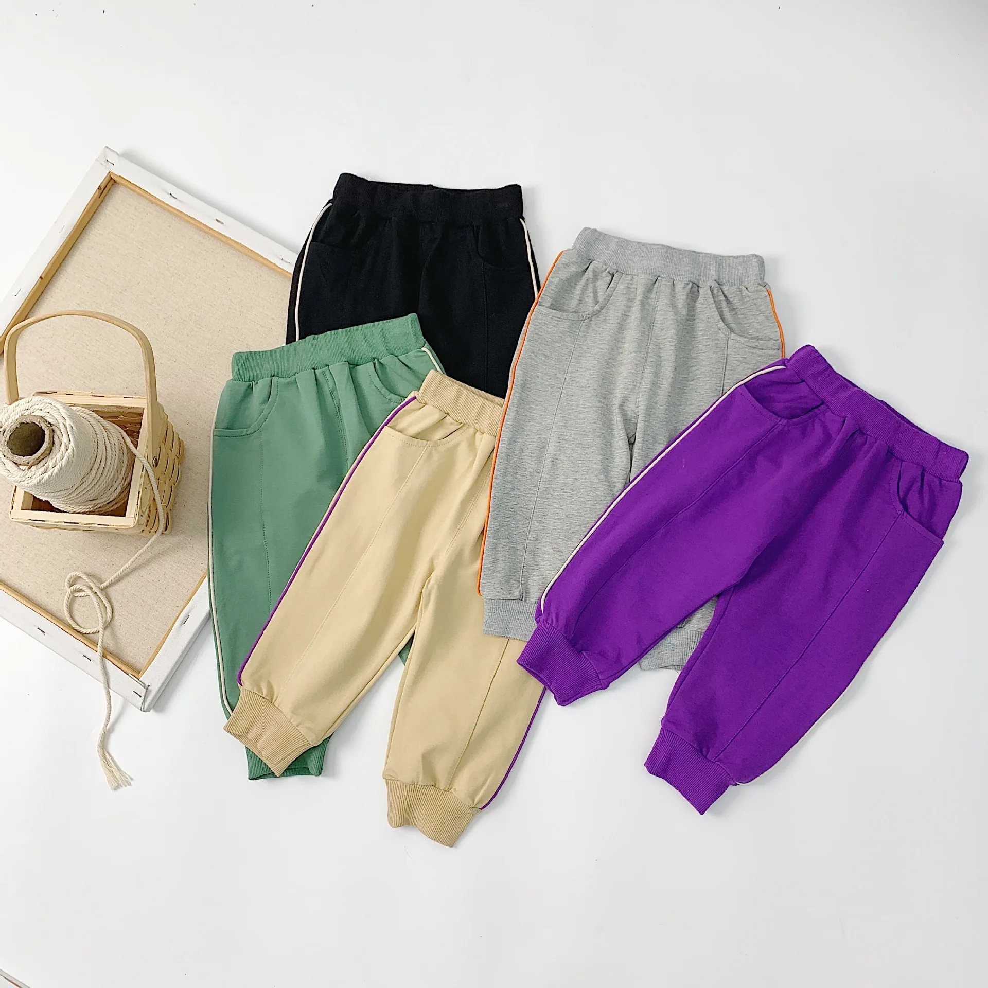WLG girls casual pants kids autumn striped purple gray black beige green trousers baby girl all match pant
WLG girls casual pants kids autumn striped purple gray black beige green trousers baby girl all match pant