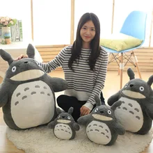 30cm Kawaii Totoro Plush Toys Stuffed Soft Animal Cartoon Dolls Cats With Lotus Leaf or Teeth Totoro Pillow Kids Toys Gift