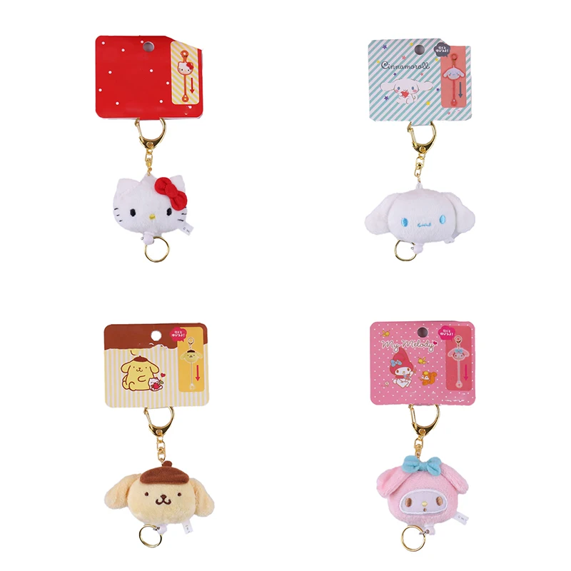 

4 стиля милые Мультяшные плюшевые игрушки Kawaii Cinnamoroll Kitty My Melody Charmmy Purin мягкий плюшевый брелок Детская игрушка подарок для девочки