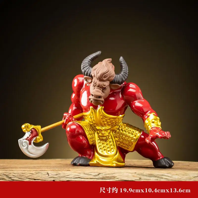 Ox Devil King Zodiac Furnishings Chinese Living Room Furniture Creative Ceramic Decoration Chinese Wind Study Furnishings Gift
Ox Devil King Zodiac Furnishings Chinese Living Room Furniture Creative Ceramic Decoration Chinese Wind Study Furnishings Gift