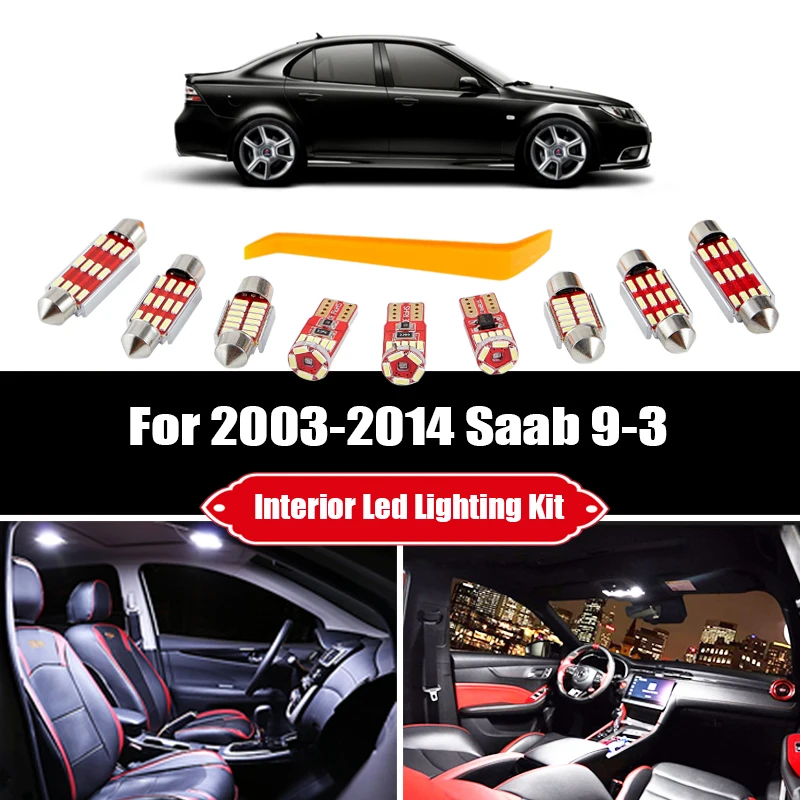 Для Saab 9-3 2003-2011 2012 2013 2014 13 шт. белый ошибок Светодиодная лампа для освещения салона автомобиля чтения потолочные лампы комплект подходит сигн...
Для Saab 9-3 2003-2011 2012 2013 2014 13 шт. белый ошибок Светодиодная лампа для освещения салона автомобиля чтения потолочные лампы комплект подходит сигн...
