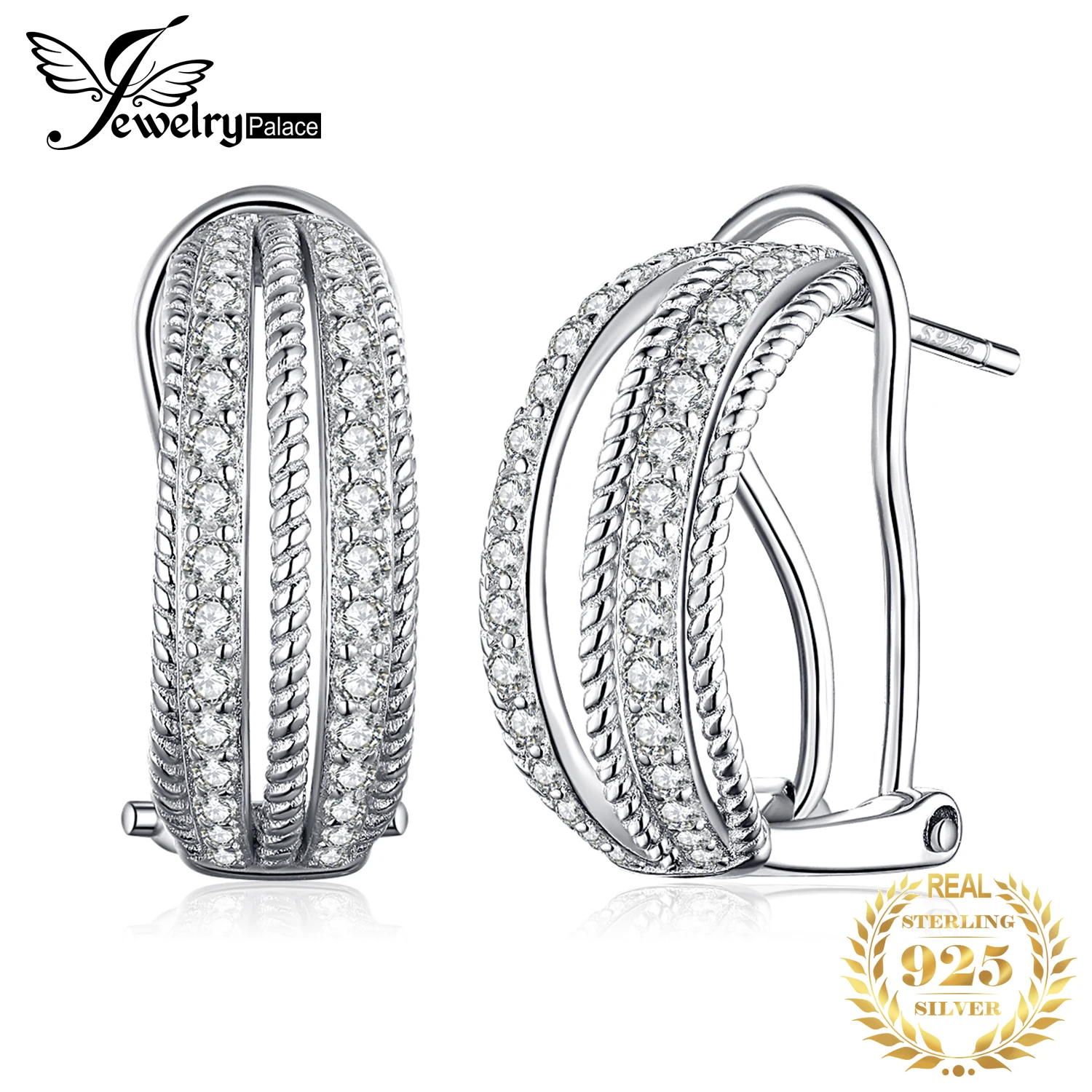 JewelryPalace 925 Sterling Silver Hoop Earrings Cubic Zirconia Simulated Diamond Huggie Earrings for Women Fashion Jewelry
JewelryPalace 925 Sterling Silver Hoop Earrings Cubic Zirconia Simulated Diamond Huggie Earrings for Women Fashion Jewelry